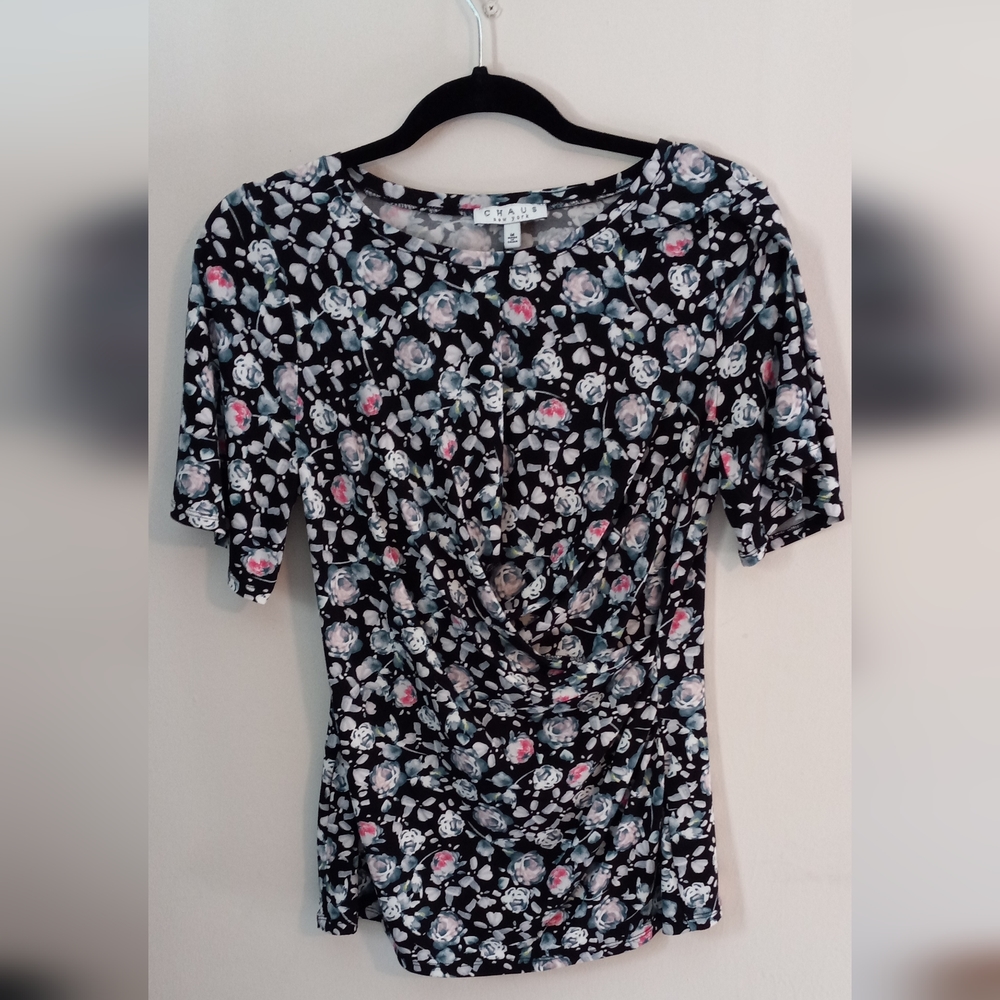 CHAUS Women's Casual/Business Top Size Medium Multi-Color